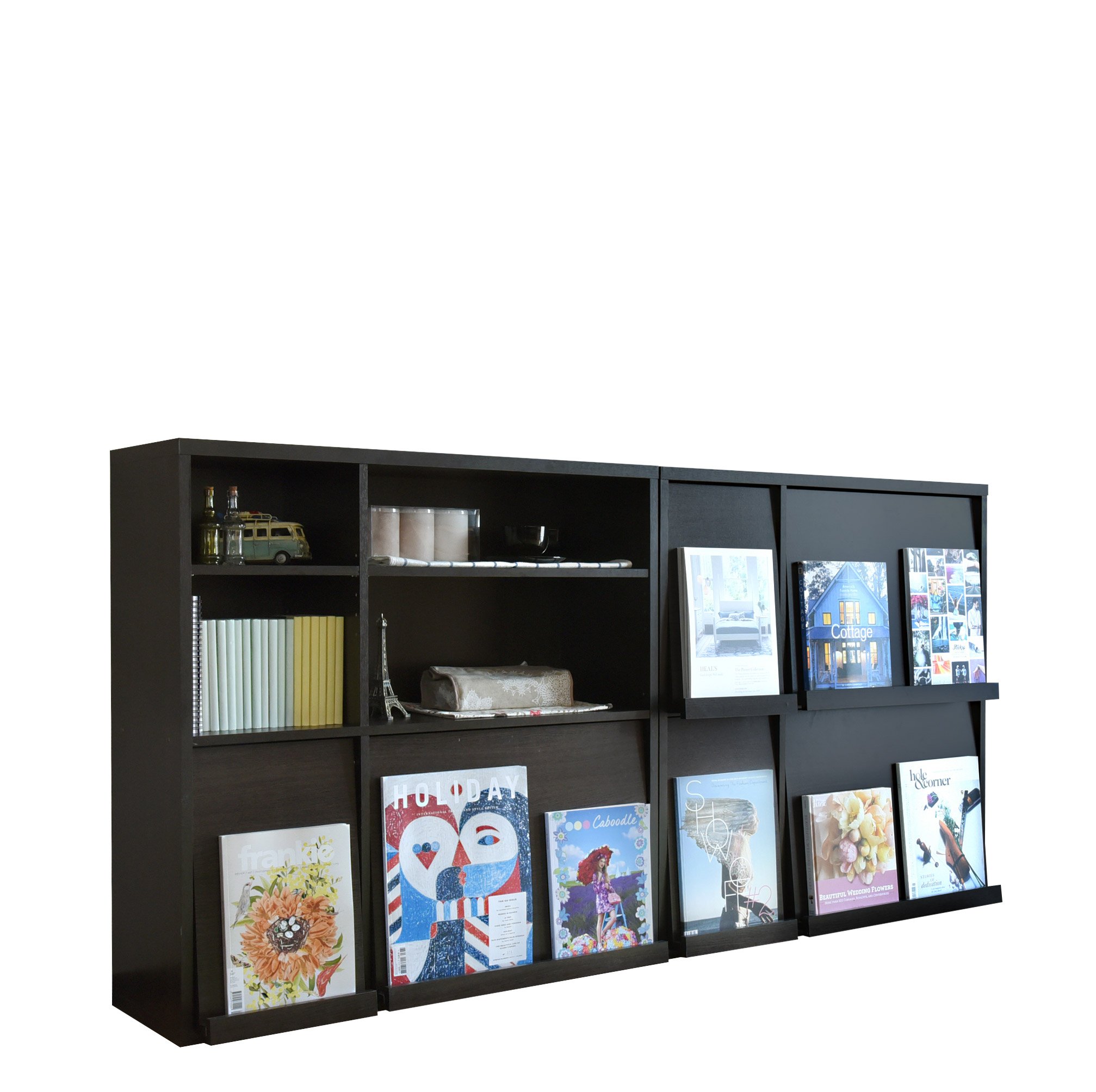 【みかん星人】JKプラン 本棚 扉付き 大容量 ブラウン 2個セット 高級 Amazon | JKプラン 本棚 フラップ扉 フラップ本棚 幅90 2個組 ブラウン